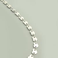 Stainless Steel Chain Jewelry, 304 Stainless Steel, Heart, Vacuum Ion Plating, DIY 