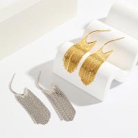 Fashion Fringe Earrings, Brass, plated, fashion jewelry & for woman [
