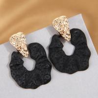 Zinc Alloy Drop Earring, plated, fashion jewelry & for woman & hollow [