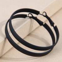 Iron Hoop Earring, Donut, plated, fashion jewelry & for woman 48mm 