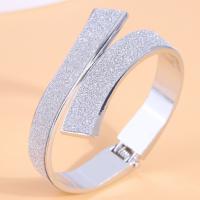 Fashion Zinc Alloy Bangle, plated, fashion jewelry & for woman & frosted Inner Approx 57mm [