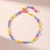 Fashion Jewelry Anklet, Acrylic, handmade, for woman, multi-colored [