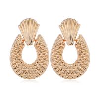 Zinc Alloy Drop Earring, Pineapple, gold color plated, fashion jewelry & for woman [