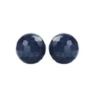 Perles de pierre gemme unique, saphir, Rond, DIY & normes différentes pour le choix & facettes, Vendu par PC[