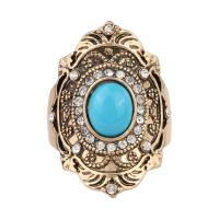 Zinc Alloy Finger Ring, fashion jewelry & for woman & with rhinestone 32mm [