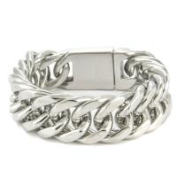 Stainless Steel Chain Bracelets, 316L Stainless Steel, polished, fashion jewelry & Unisex, silver color cm [