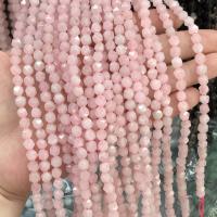 Natural Rose Quartz Beads, polished, DIY & faceted, pink Approx 38 cm 