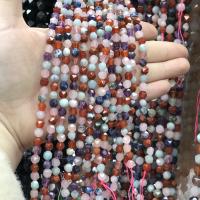 Perles de pierre gemme mixte, Pierre naturelle, poli, DIY & normes différentes pour le choix & facettes, couleurs mélangées Environ 38 cm, Vendu par brin[
