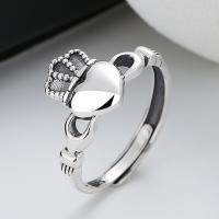 Стерлингового серебра кольцо, 925 пробы, маска, ювелирные изделия моды & Женский, 12mm, продается PC[