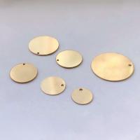 Gold Filled Pendants, Flat Round, 14K gold plated 