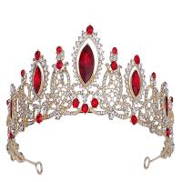 Bridal Tiaras, Zinc Alloy, plated, for woman & with rhinestone Inner Approx 160mm [
