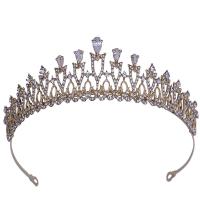 Bridal Tiaras, Zinc Alloy, plated, micro pave cubic zirconia & for woman Inner Approx 150mm 