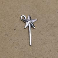 Zinc Alloy Star Pendant, antique silver color plated, fashion jewelry & DIY Approx 2mm [