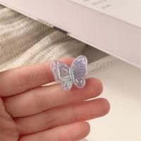 Alligator Hair Clip, Acrylic, Butterfly, handmade, fashion jewelry & for woman 20mm [