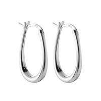 Sterling Silver Drop Earring, 925 Sterling Silver, Letter U, platinum plated, fashion jewelry & for woman [