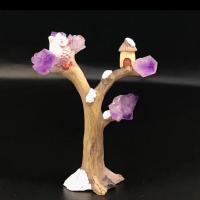 Rich Tree Decoration, Amethyst, for home and office [