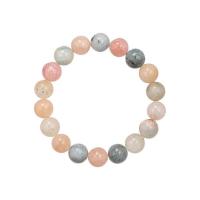 Gemstone Bracelets, Morganite, with Chalcedony, Round, fashion jewelry & Unisex [