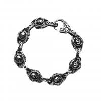 Stainless Steel Chain Bracelets, 304 Stainless Steel, handmade, fashion jewelry & for man Approx 8.46 Inch [