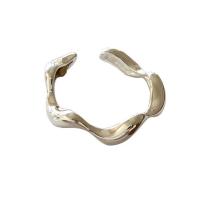 Sterling Silver Finger Ring, 925 Sterling Silver, plated, adjustable & for woman 4.9mm [