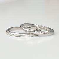 Стерлингового серебра кольцо, 925 пробы, покрытый платиной, регулируемый & разные стили для выбора & Женский, 2mm, размер:7, продается PC[