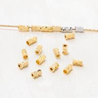 Brass Tube Beads, real gold plated, DIY [