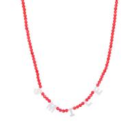 Südsee Muschel Halskette, Muschelkern, handgemacht, Modeschmuck & für Frau, keine, Länge:44 cm, verkauft von Strang