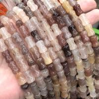 Gemischte Edelstein Perlen, Natürliches Violett, poliert, DIY, gemischte Farben, 8x12mm, ca. 32PCs/Strang, verkauft von Strang[