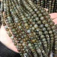 Labradorit Perlen, rund, poliert, DIY & verschiedene Größen vorhanden, gemischte Farben, Länge:ca. 38 cm, verkauft von Strang