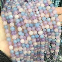 Mixed Gemstone Beads, Lavender, Round, polished, DIY mixed colors Approx 38 cm 