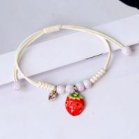Bracelets en porcelaine, avec corde de cire, fait à la main, Longueur réglable & bijoux de mode & unisexe & styles différents pour le choix, plus de couleurs à choisir Environ 13-23 cm, Vendu par PC