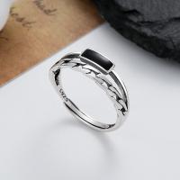 Стерлингового серебра кольцо, 925 пробы, маска, ювелирные изделия моды & Женский & эмаль, 7mm, продается PC[