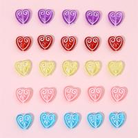 Acrylic Jewelry Beads, Heart, DIY mm, Approx 80- 