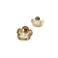 Brass Bead Cap, petals, KC gold color plated, DIY [