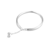Fashion Zinc Alloy Bangle, silver color plated, fashion jewelry & for woman, Inner Approx 53.8mm [