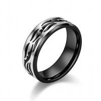Stainless Steel Finger Ring, 304 Stainless Steel, fashion jewelry & for man 8mm [