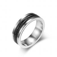 Stainless Steel Finger Ring, 304 Stainless Steel, Vacuum Ion Plating, fashion jewelry & for man 7mm [