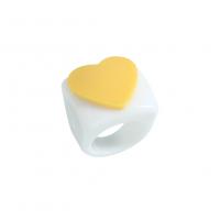 Anillo de dedo de resina, Joyería & para mujer, más colores para la opción, Inner diameter:1.8cm, Width:2.4cm, Vendido por UD