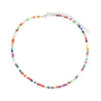 Смола Ожерелье цинкового сплава, канифоль, с цинковый сплав, Связанный вручную, ювелирные изделия моды & Женский, разноцветный, длина:38-45 см, продается Strand