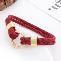 PU Leather Cord Bracelets, 316 Stainless Steel, with leather cord, handmade, fashion jewelry & Unisex Approx 21 cm [