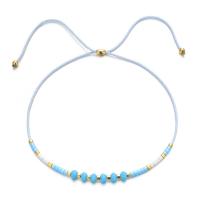 Bracelets Bijoux en verre, Seedbead, avec Cordon de noeud, fait à la main, Style bohème & réglable & pour femme, plus de couleurs à choisir Environ 16-28 cm, Vendu par PC[