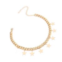 Zinc Alloy Necklace, with 10cm extender chain, Star, plated, fashion jewelry & for woman cm 