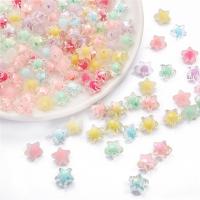 collier en perle acrylique , étoile, DIY, plus de couleurs à choisir Environ Vendu par sac[