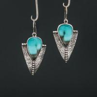 Agate Drop Earring, Zinc Alloy, with Agate, silver color plated, fashion jewelry & for woman, two different colored 