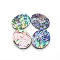 Abalone Shell Pendants, Flat Oval, DIY, multi-colored [