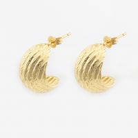 Brass Stud Earring, high quality gold color plated, fashion jewelry & for woman 