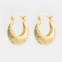 Brass Lever Back Earring, high quality gold color plated, fashion jewelry & for woman & hollow [