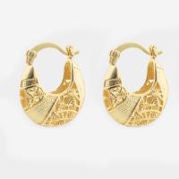 925er Sterling Silber Hebel Rückseiten Ohrring, goldfarben plattiert, Modeschmuck & für Frau & hohl, 24x21x10mm, verkauft von Paar