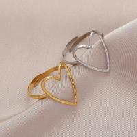 Titanium Steel Finger Ring, Heart, plated, fashion jewelry & for woman [