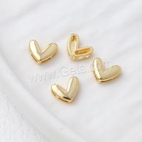 Brass Heart Pendants, plated, DIY [