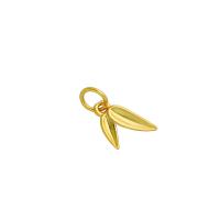 Brass Leaf Pendants, high quality plated, DIY, gold [